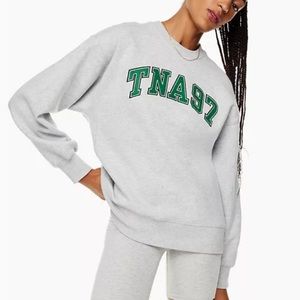 Aritzia Tna Cozy Fleece Boyfriend Crew Sweatshirt 2XL